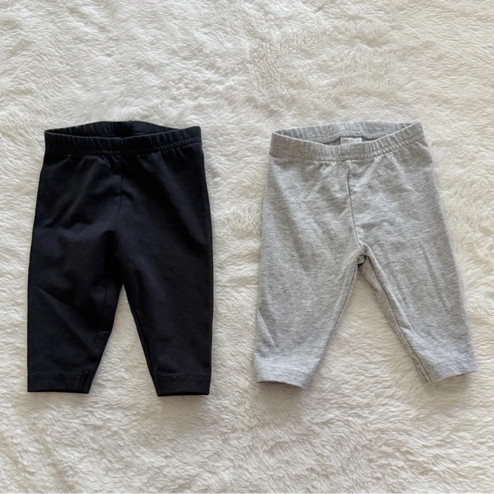 Carter’s Baby Pants Set of 7 Size 3 Months Jeggings Stripes Lemons Solid Colors